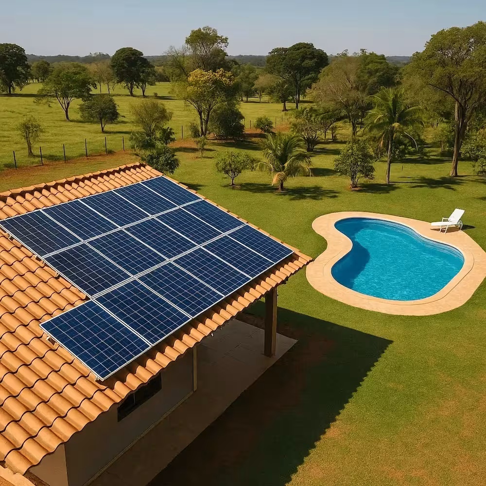 Energia Solar: O Diferencial que Pode Aumentar a Rentabilidade da Sua Chácara de Aluguel