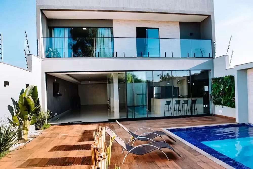 Recanto Villa França em Jataizinho, PR - Capacidade para 50 pessoas - Com banheiro_privativo, piscina_aquecida